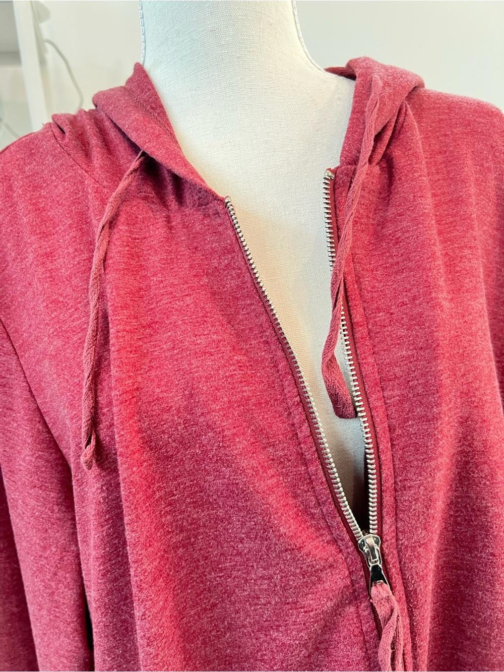 Logo Lori Goldstein Soft Rose Pink Zip Hoodie 1X - Picture 7 of 12